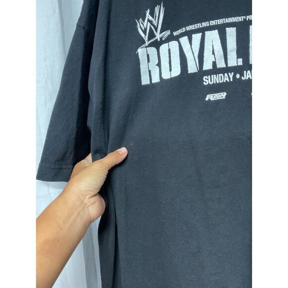 Vintage WWE/WWF Royal Rumble 2007 Event Tee Shirt Size XLarge Y2K raw smackdown - Picture 4 of 9